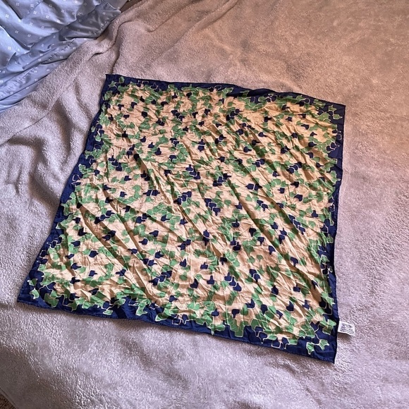 Vintage 60s Mod Acetate Geometric Scarf - Picture 2 of 4